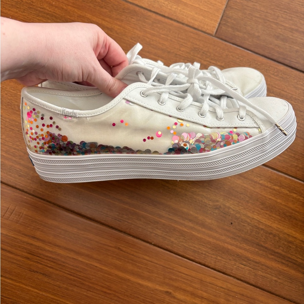 Kate spade confetti shoes Keds Size 11